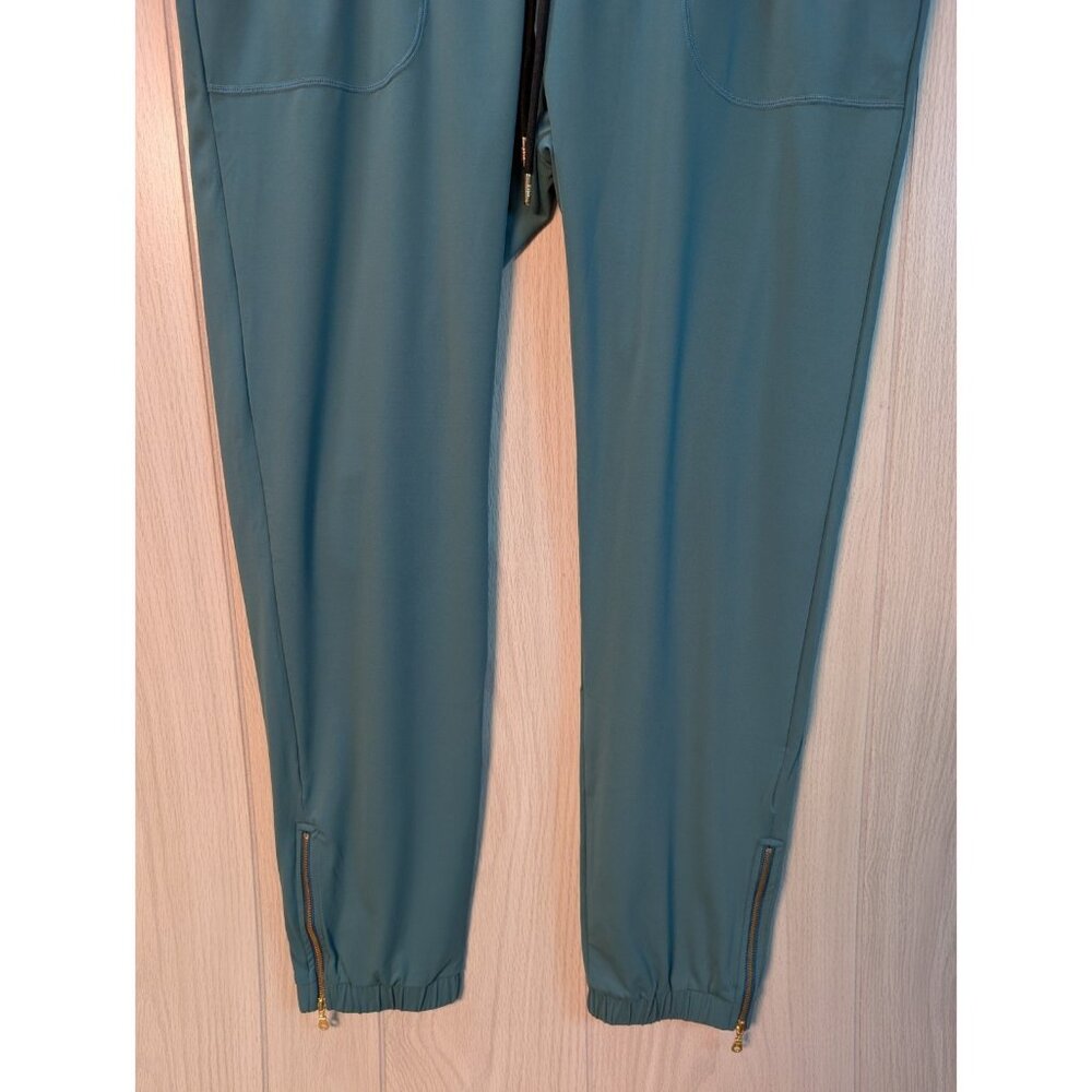 Zyia Active Peak Joggers Womens XXL Blue Ankle Zip Gold Zippers Drawstrings - Picture 3 of 10